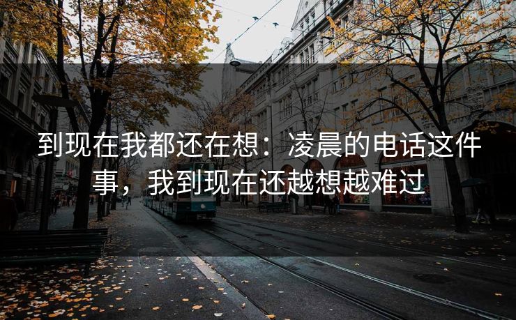 到现在我都还在想：凌晨的电话这件事，我到现在还越想越难过